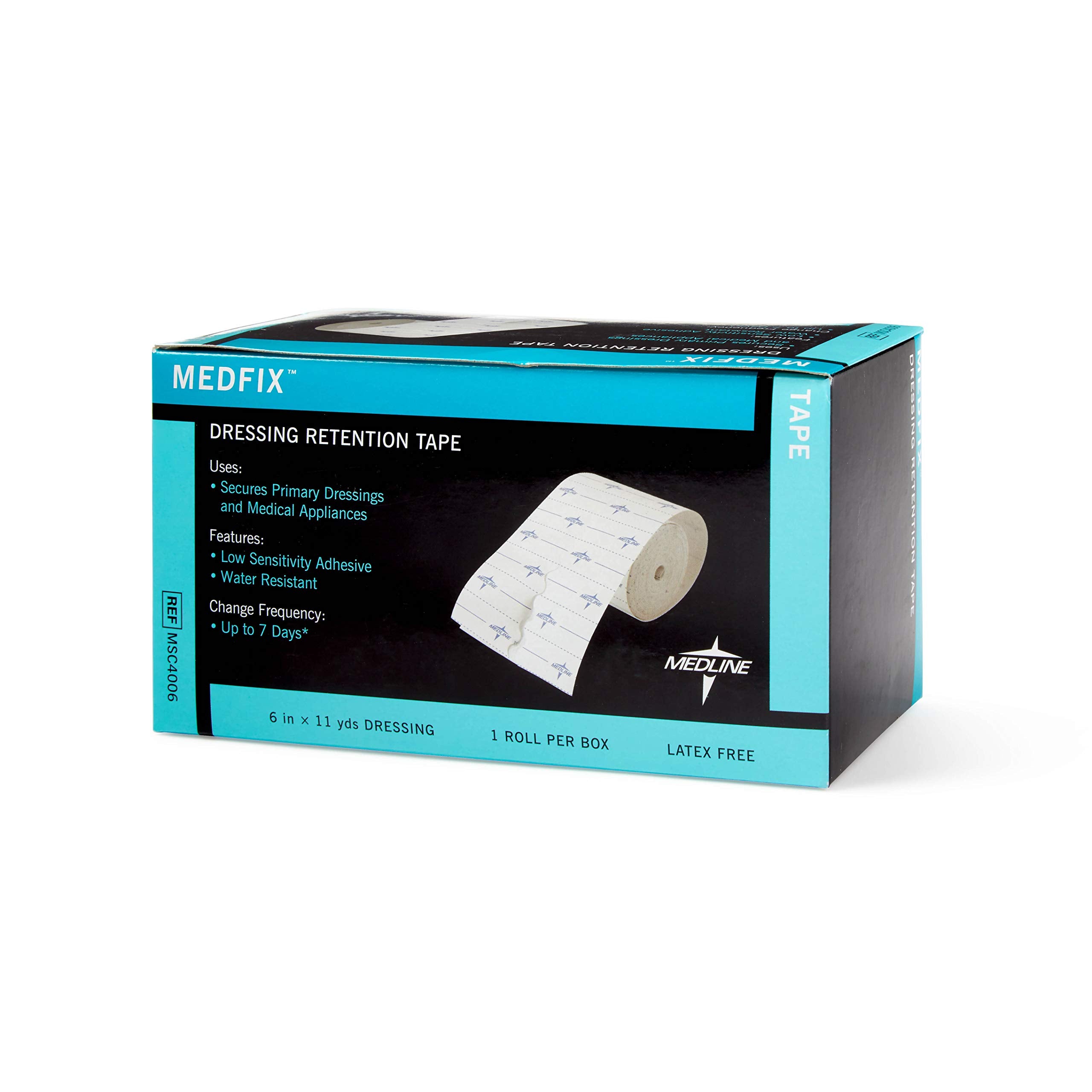 Medline MedFix aplicada en paciente fijando sonda, ofrece sujeción segura y suave