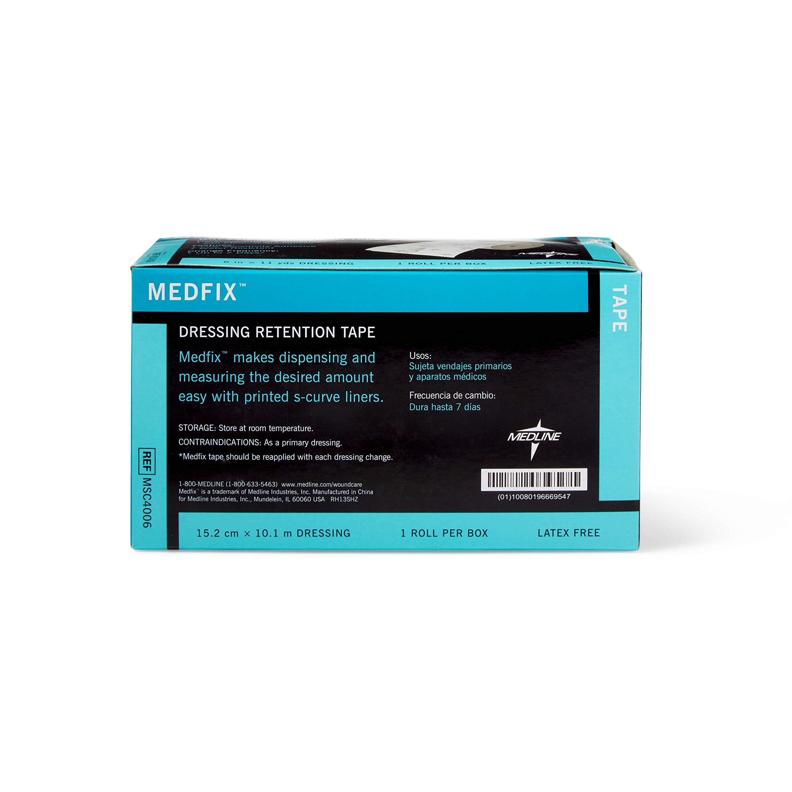Medline MedFix etiqueta del forro S-release que facilita cortes precisos y aplicación