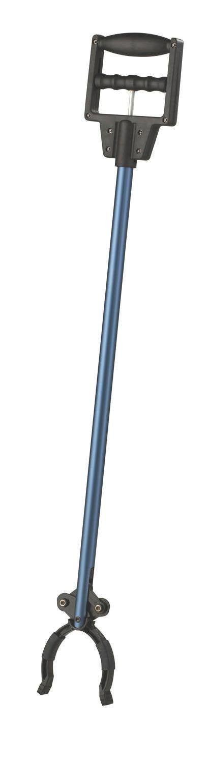 Medline pinza alcance 31" vista frontal mostrando agarre seguro y facilidad de uso