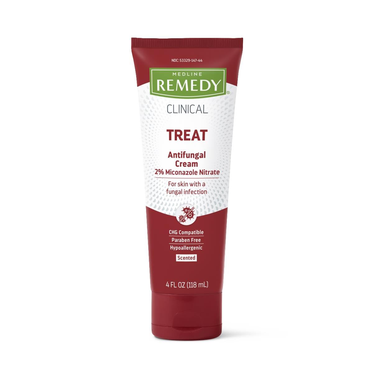 Medline Remedy frente del tubo mostrando etiqueta y tamaño, práctico para tratamiento prolongado