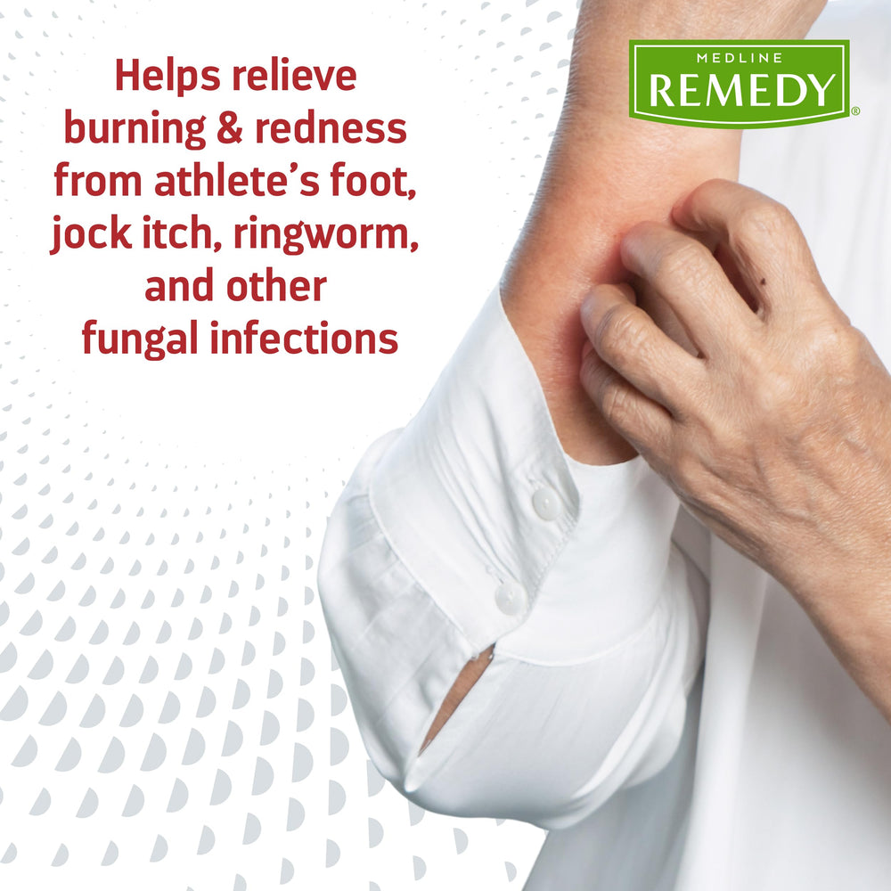 Medline Remedy junto a moneda para comparar tamaño, práctico y transportable