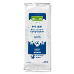 Medline Remedy paquete frontal mostrando 32 sobres y beneficio de limpieza conveniente