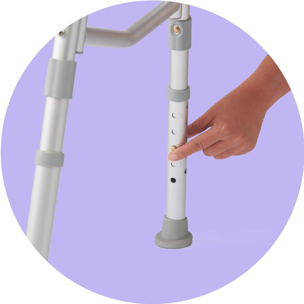 Medline respaldo reversible y brazo lateral para mayor apoyo al incorporarse