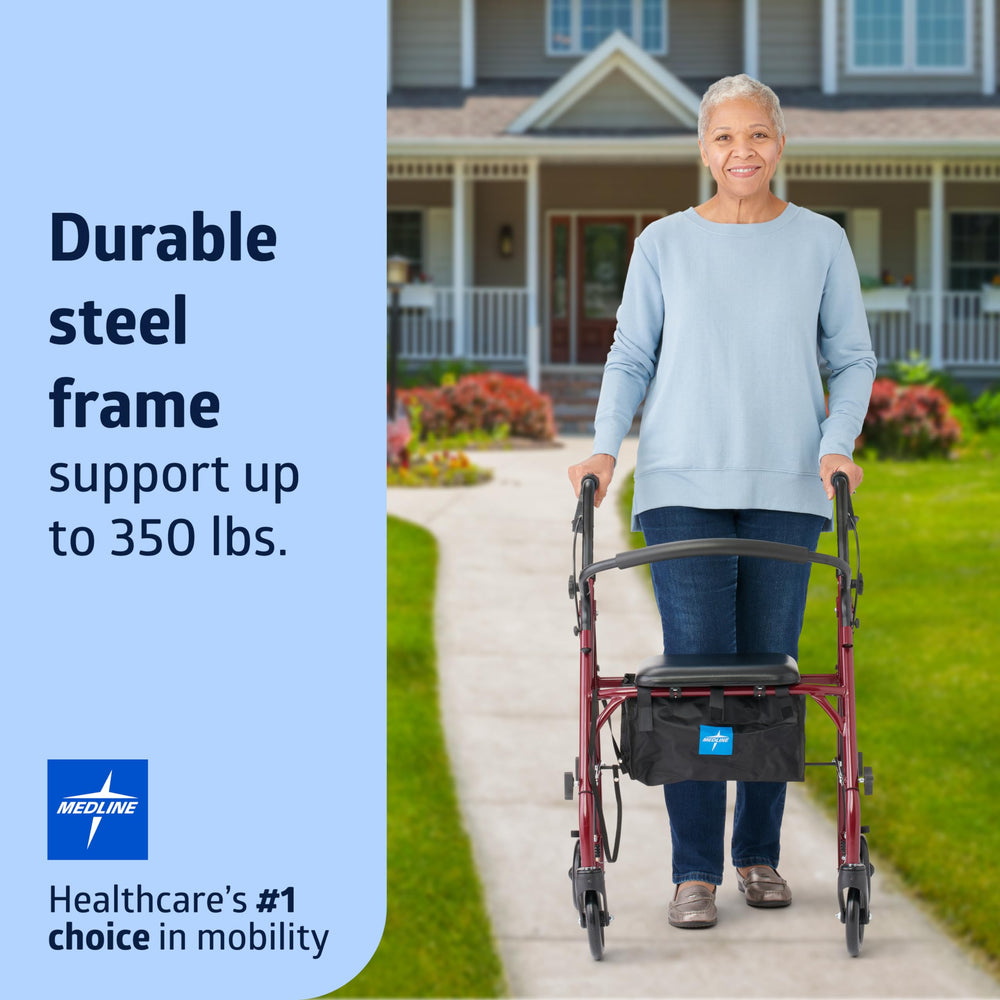 Medline empuñaduras con frenos ergonómicos para control fácil y seguro