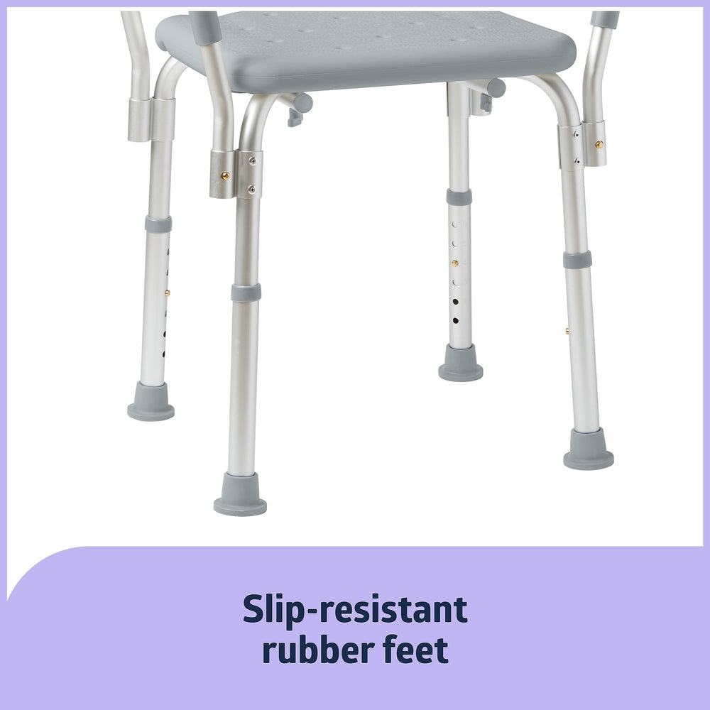 Medline silla colocada en bañera mostrando uso seguro y práctico