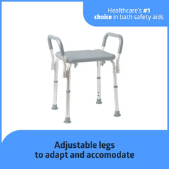 Medline vista lateral con altura ajustada para comodidad accesible