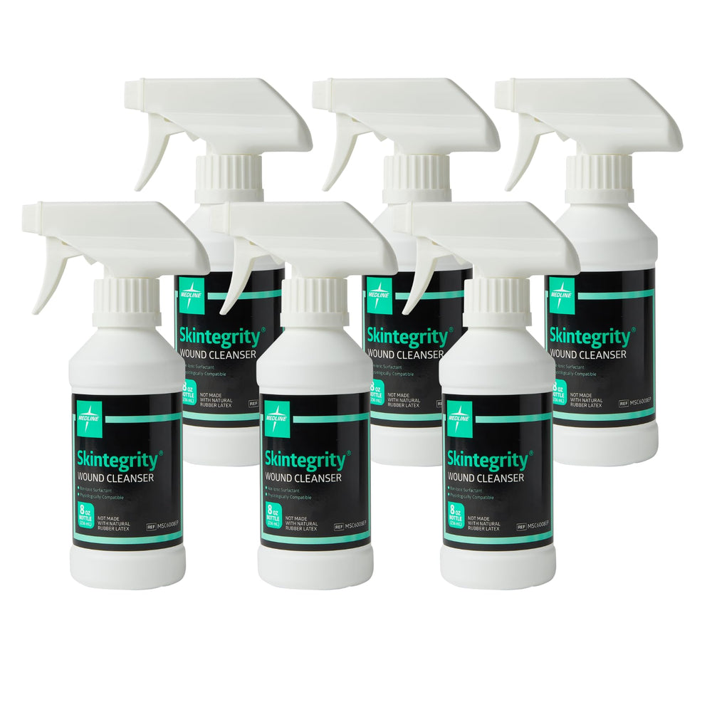 Medline envase frontal del spray, fácil identificación y uso seguro