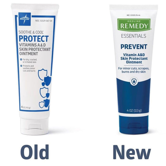 Detalle de textura cremosa de Medline Soothe & Cool con aspecto emoliente que nutre piel
