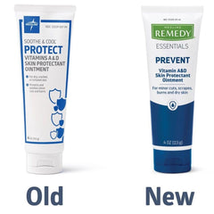 Detalle de textura cremosa de Medline Soothe & Cool con aspecto emoliente que nutre piel