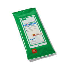 Medline detalle de textura de la toallita, suavidad protectora