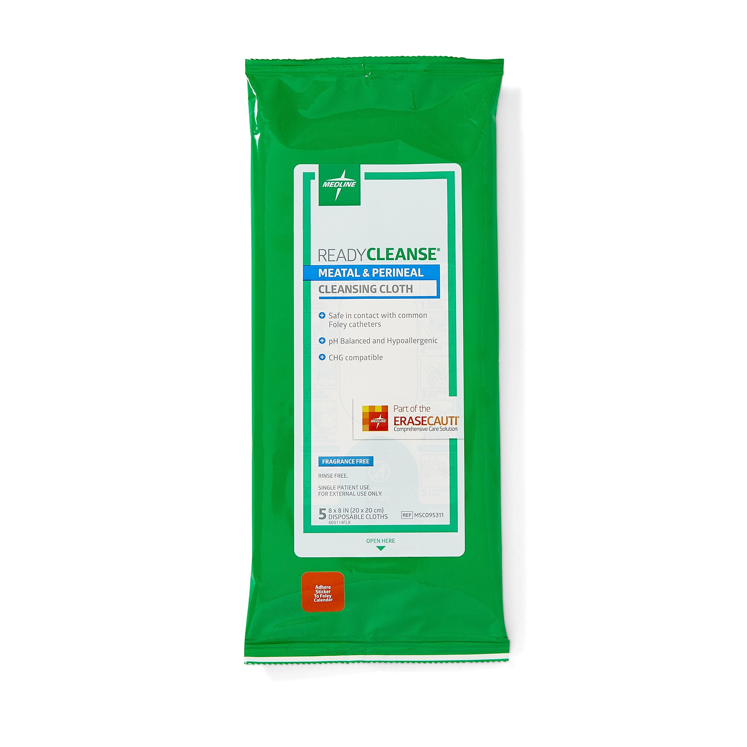 Medline paquete frontal con toallitas perineales, facilidad de uso