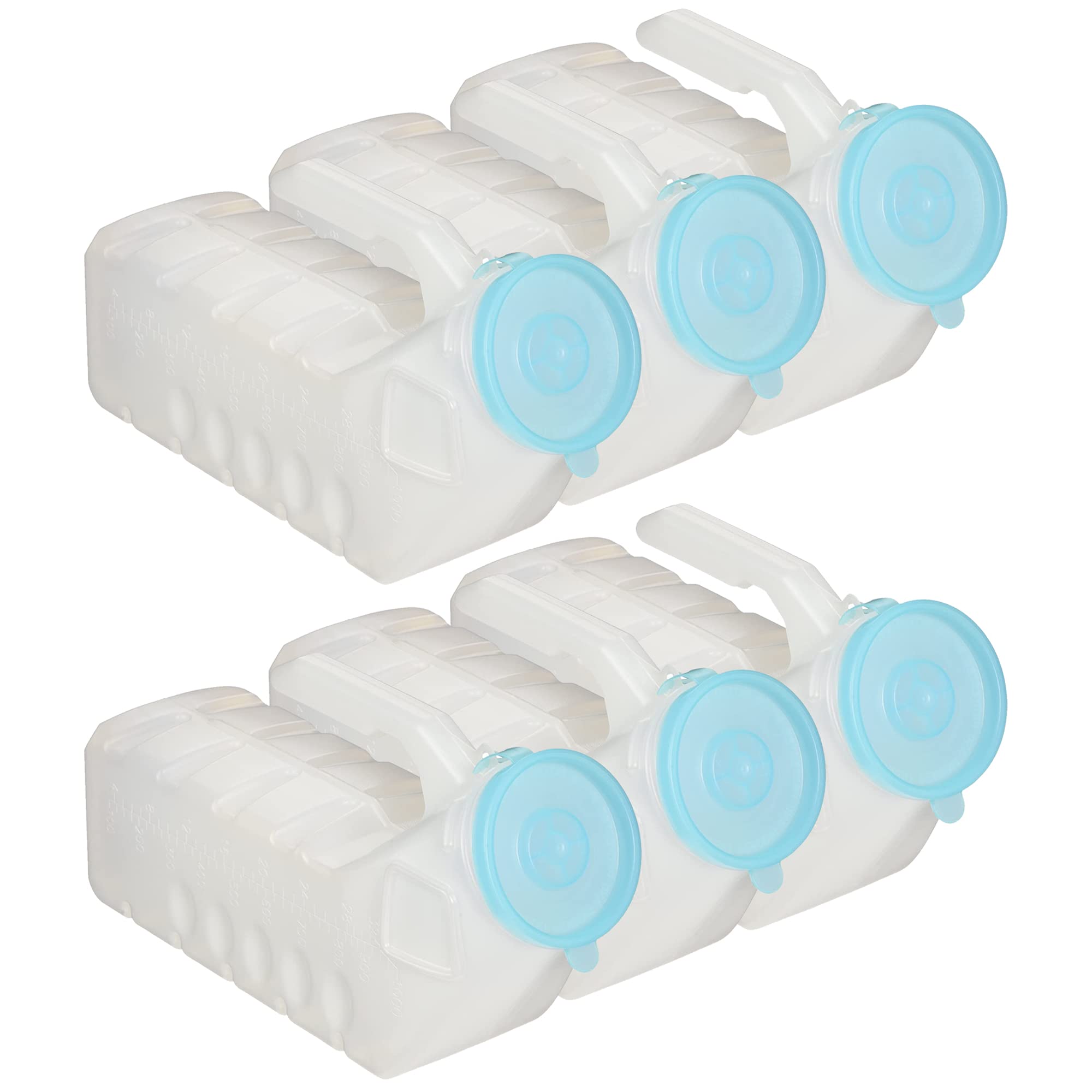 MedVance frente del pack de seis urinales, visibilidad y ahorro