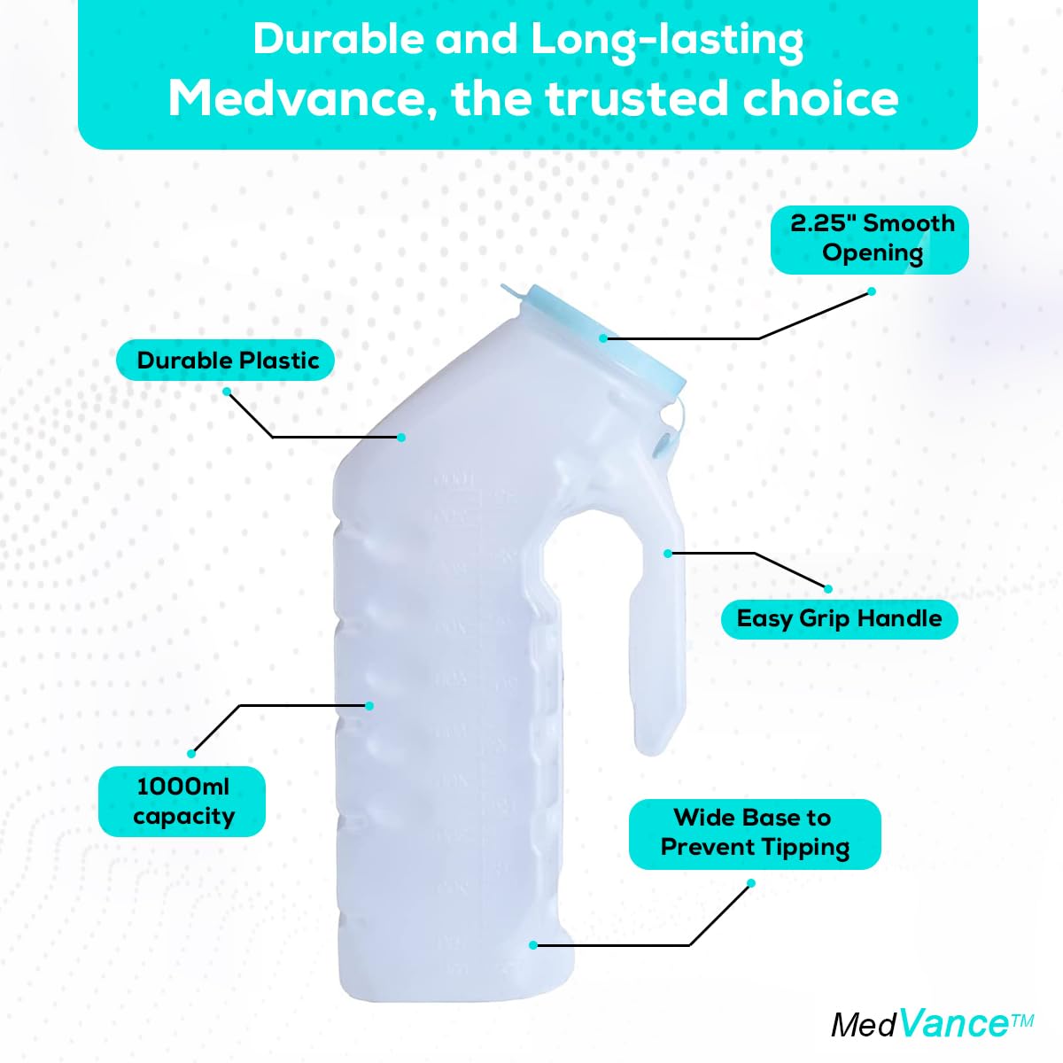 MedVance asa ergonómica para transporte cómodo y agarre estable