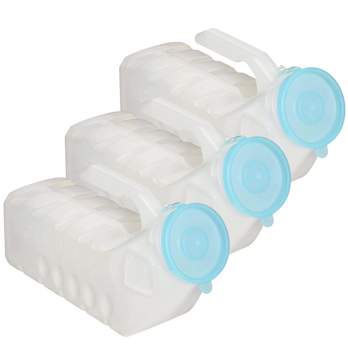 MedVance orinal frontal pack de 3 mostrando botella y tapa, práctico y seguro