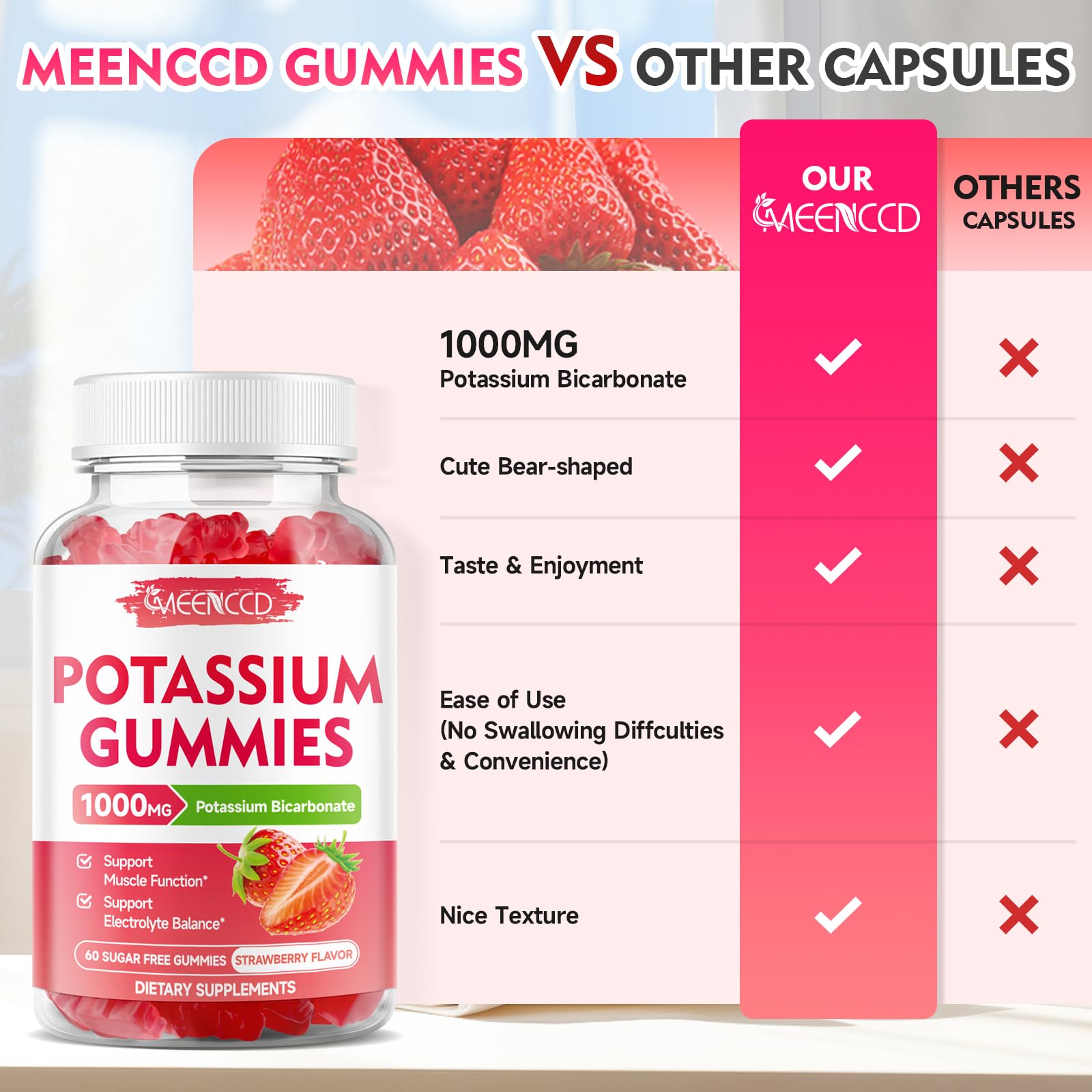 MEENCCD etiqueta de ingredientes resaltando fórmula limpia y sin soja