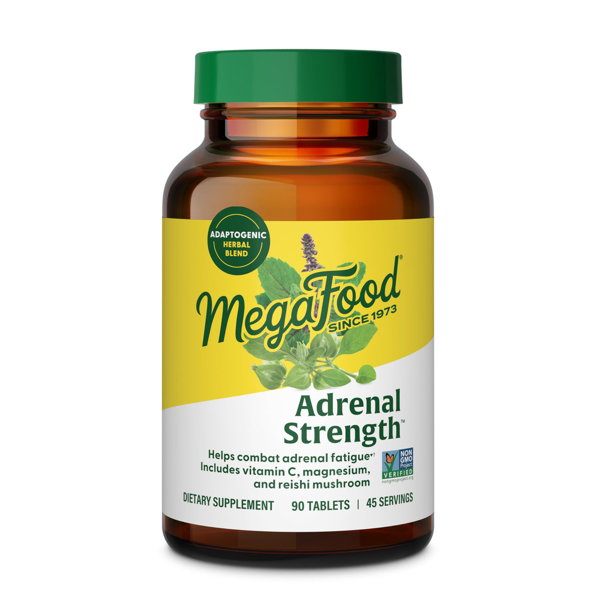 MegaFood Adrenal Strength empaque atractivo para apoyo diario ante el estrés