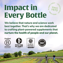 Kosher certification symbol on MegaFood bottle