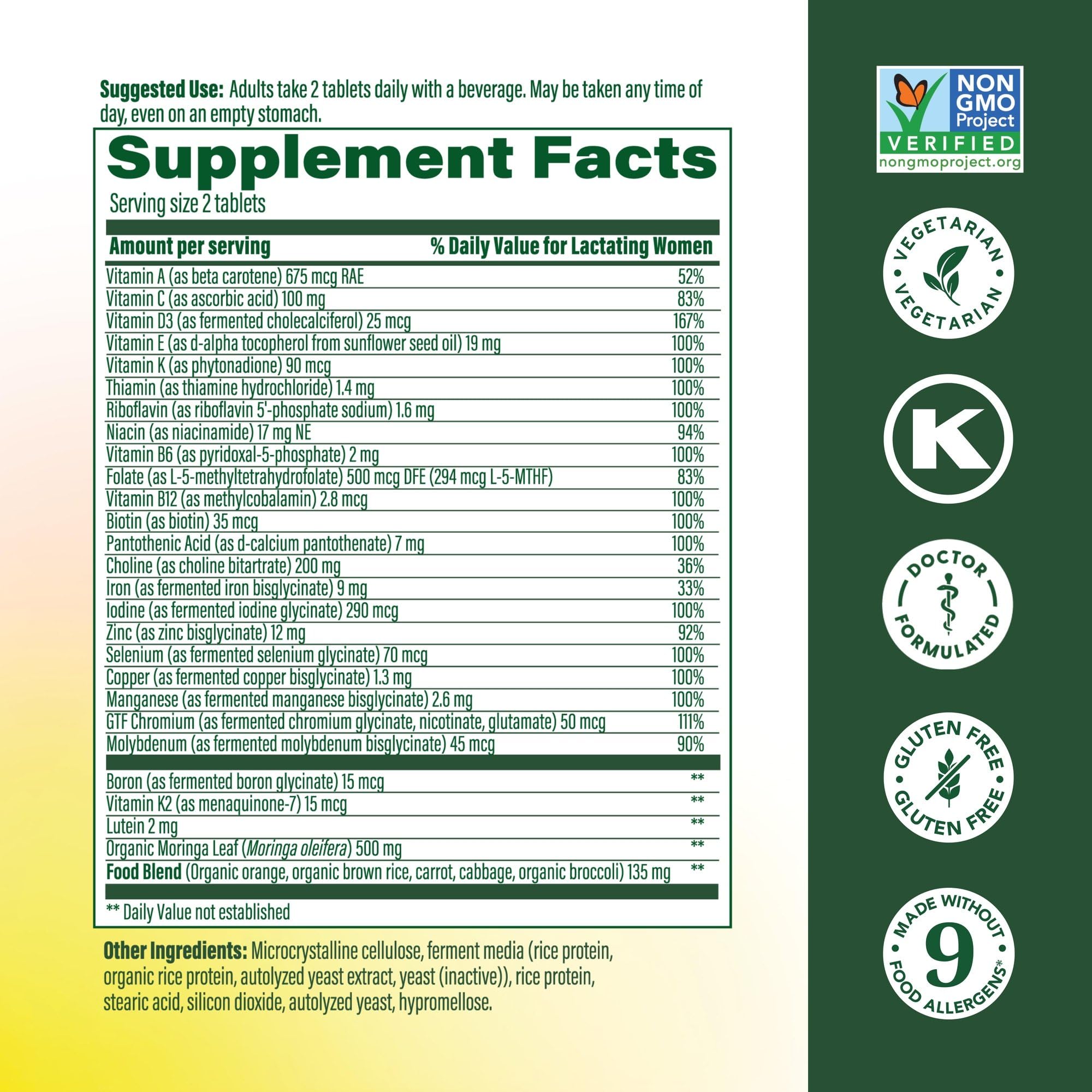 MegaFood Baby Me 2: uso diario en cualquier hora para mamás lactantes