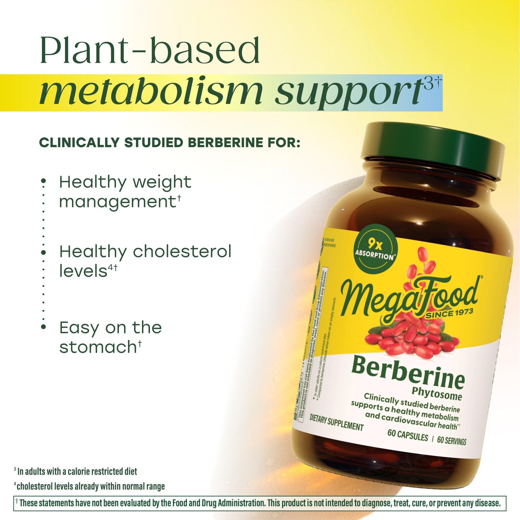 MegaFood etiqueta con lista de ingredientes y concentración de Berbevis
