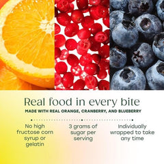 MegaFood masticables envueltos individualmente listos para llevar y usar