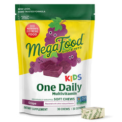 MegaFood envase frontal mostrando etiqueta y beneficio de suplemento diario