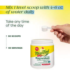 MegaFood etiqueta detallada de ingredientes y formas de magnesio clara