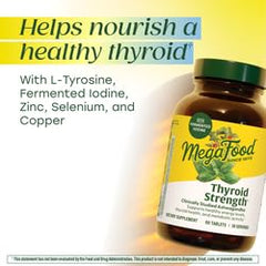 MegaFood etiqueta con lista de ingredientes clave y beneficios