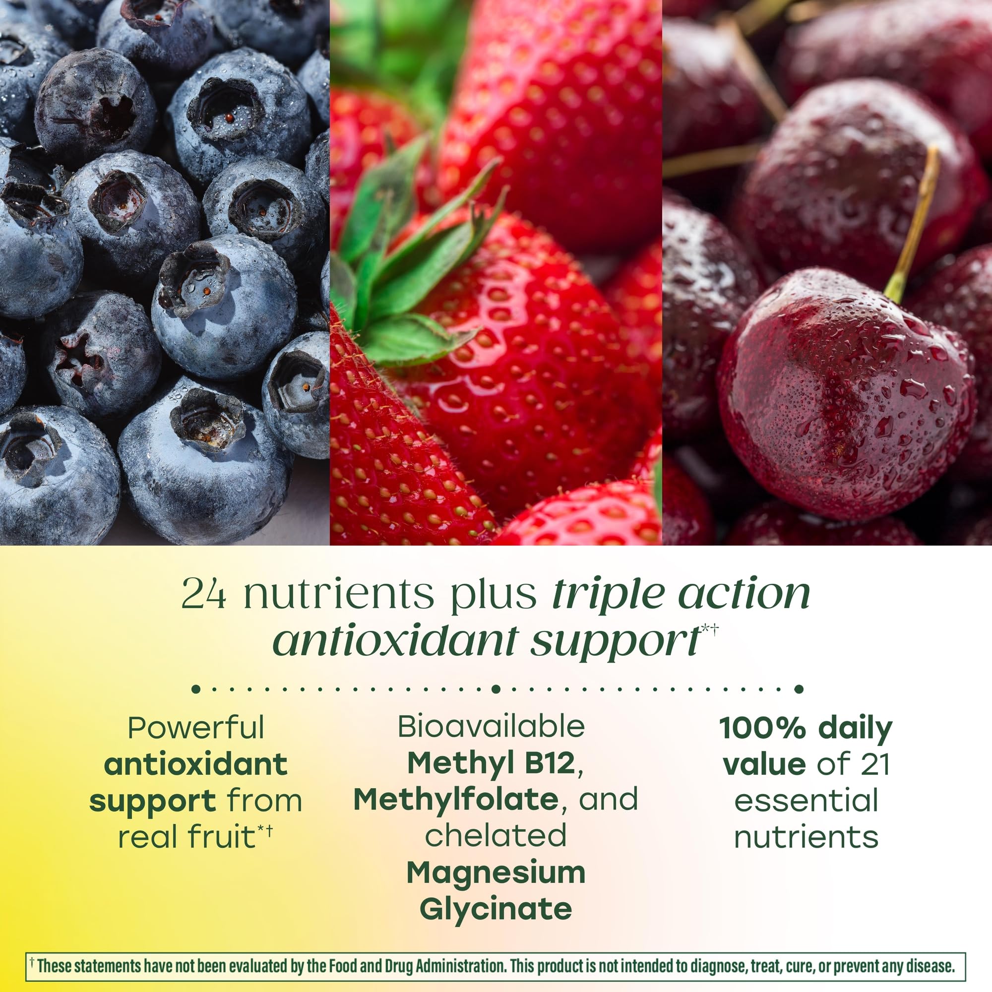 megafood etiqueta nutricional de cerca mostrando formas biodisponibles