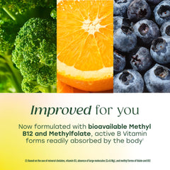 MegaFood etiqueta nutricional con lista de 21 nutrientes visible