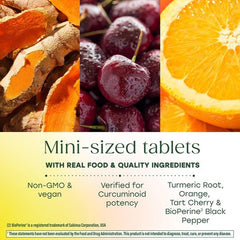 MegaFood etiqueta nutricional mostrando curcuminoides y vitamina C