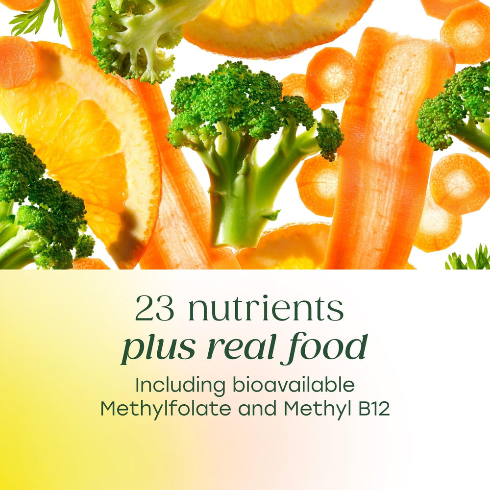 MegaFood etiqueta con información nutricional y dosis precisa