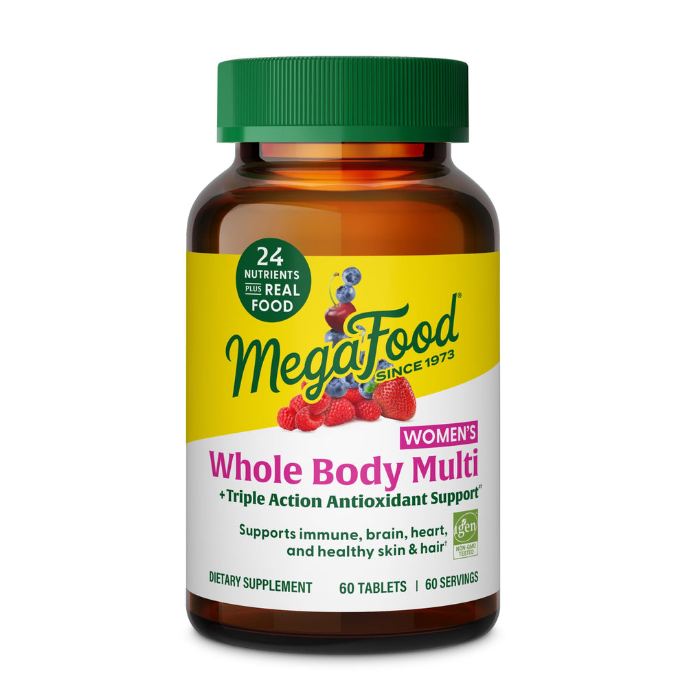 MegaFood frente del empaque mostrando beneficio integral