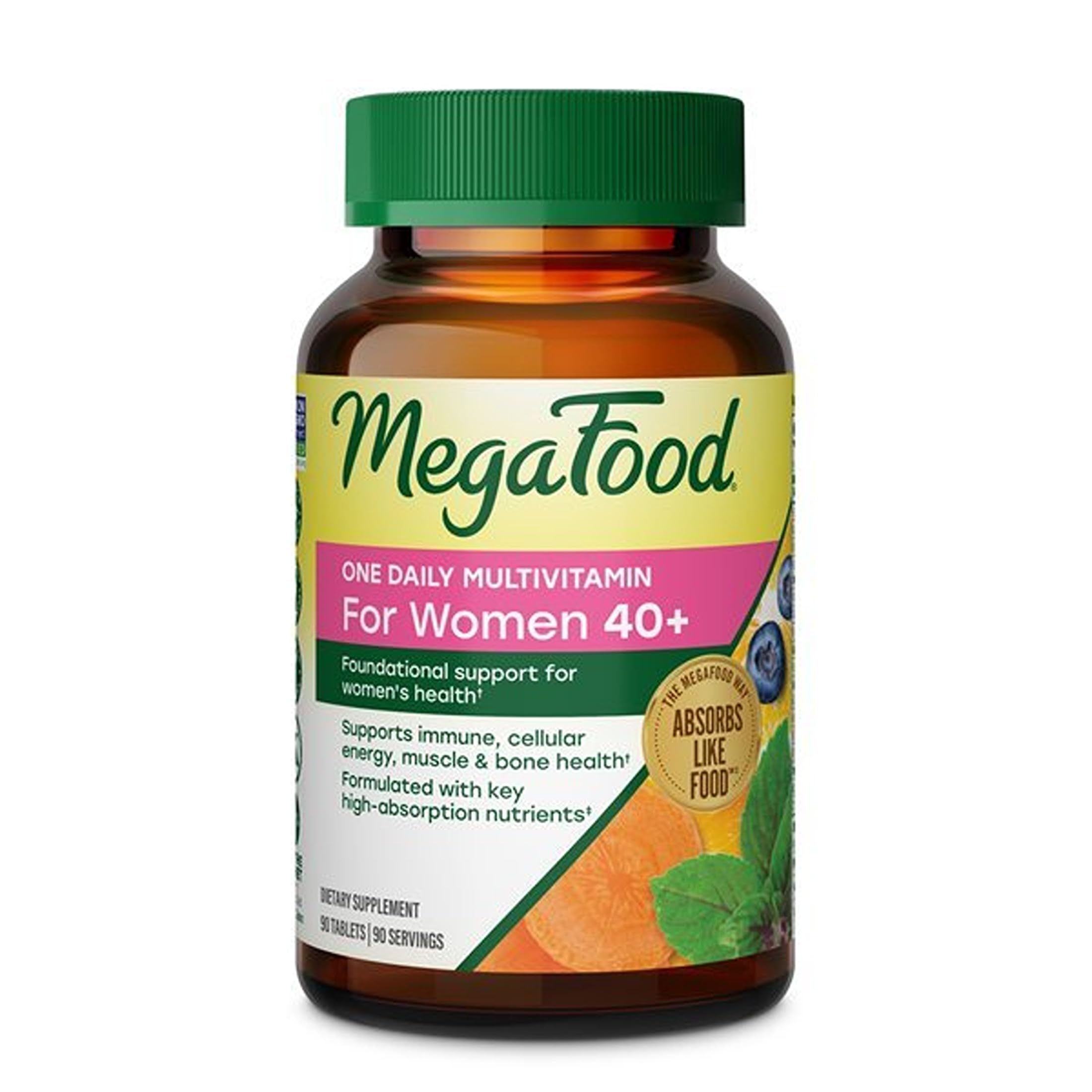 MegaFood frente del envase que muestra presentación y beneficio práctico