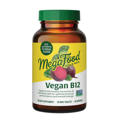 MegaFood frente del envase mostrando presentación y beneficios