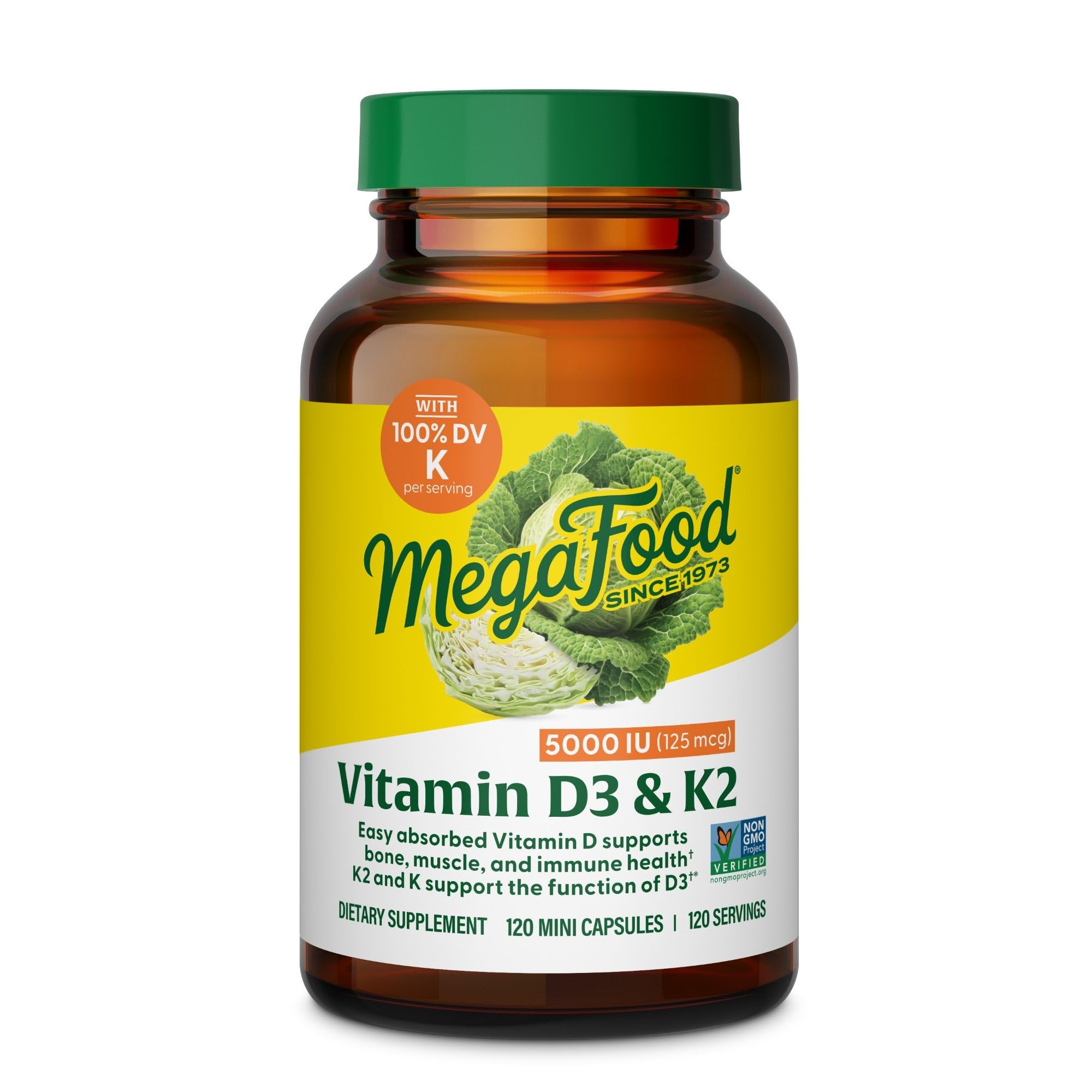 MegaFood envase frontal con diseño claro y beneficio soporte óseo