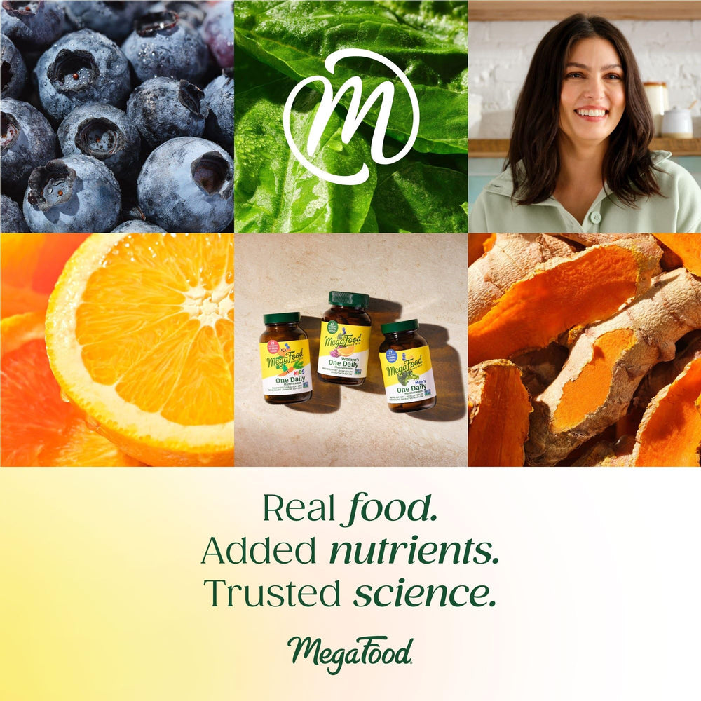 MegaFood detalle de col real usada como ingrediente alimentario en la fórmula