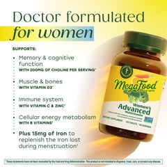 MegaFood ingredientes reales: brócoli, naranja y zanahoria como beneficio nutricional