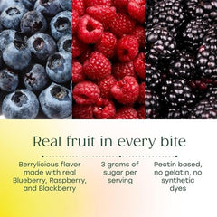 MegaFood fruta real usada para sabor berrylicious aporta sabor natural