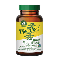 MegaFood envase frontal mostrando la marca y beneficio digestivo