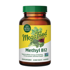 MegaFood envase frontal con meta B12 promueve energía celular