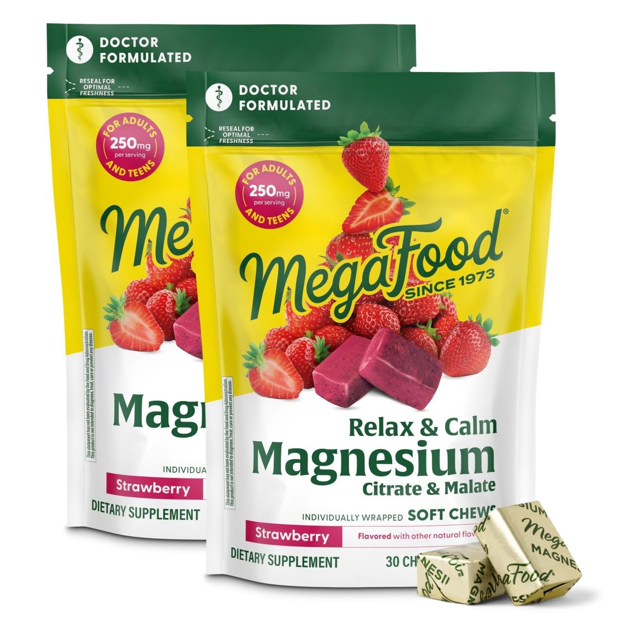 MegaFood botella frontal del pack 2 mostrando etiqueta clara y beneficios