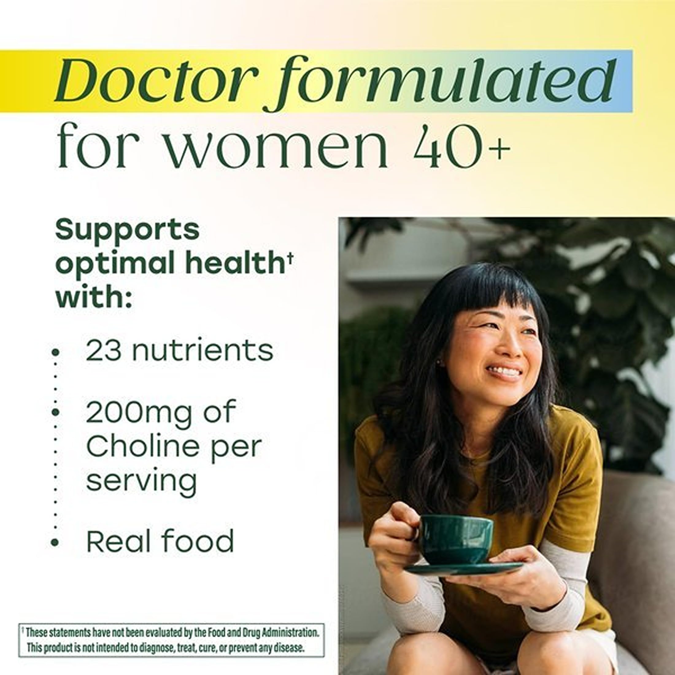 MegaFood etiqueta con tabla nutricional clara y datos de dosificación