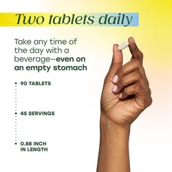 MegaFood tamaño en mano para comparar escala y dosificación fácil