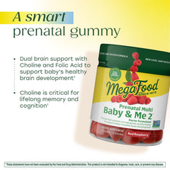 MegaFood primer plano de textura masticable, sabor frambuesa natural