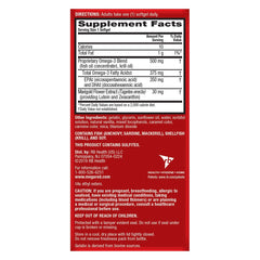 MegaRed etiqueta con información nutricional clara y beneficios
