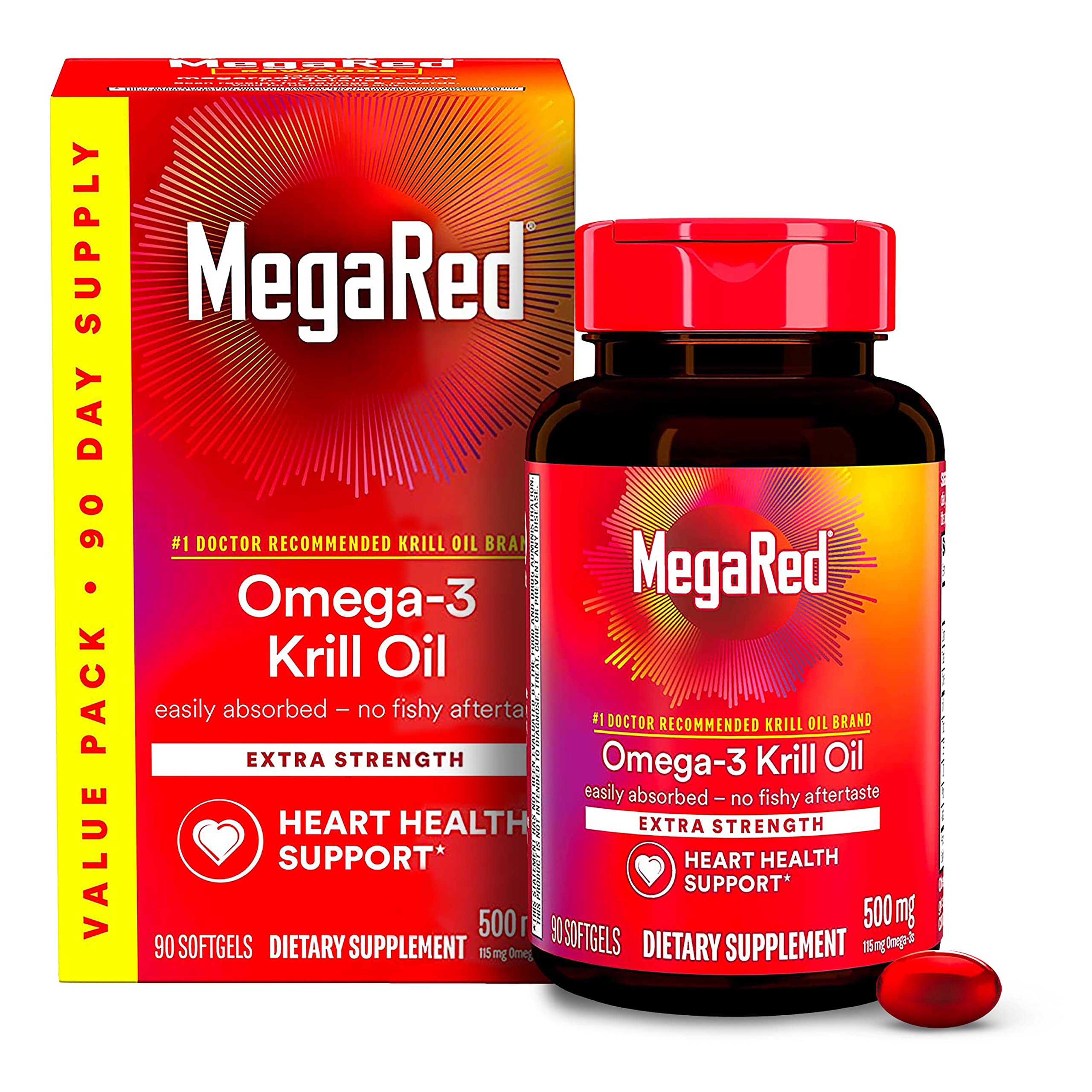 MegaRed frente del empaque mostrando caja y logo, confianza y pureza
