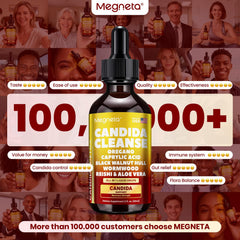 MEGNETA ingredientes herbales dispuestos para señalar origen vegetal