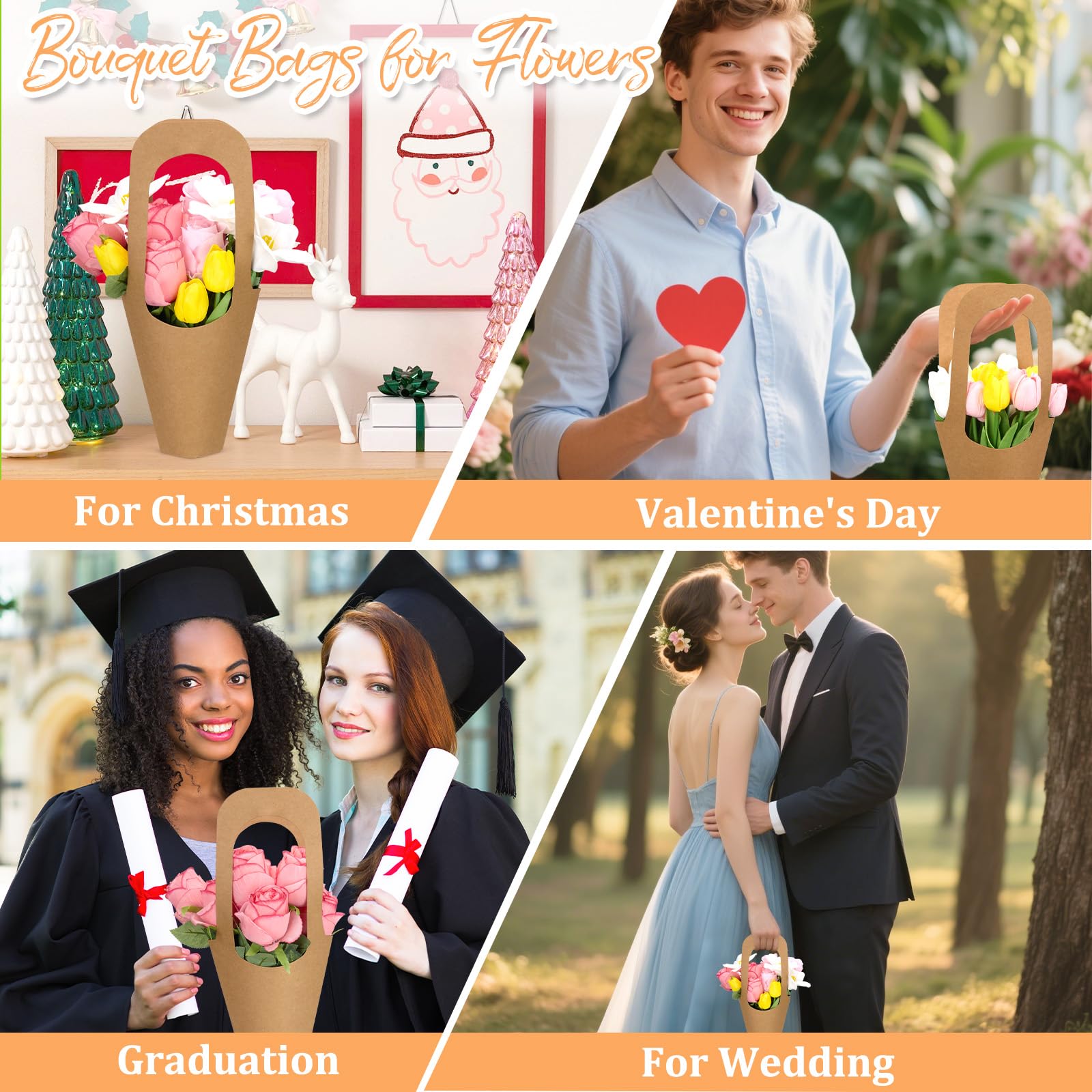 MEI SHUO PIN comparación de tamaño con ramo, ajuste y proporción claros