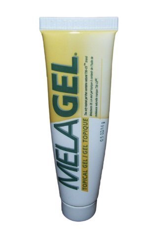 Melaleuca MelaGel tubo frente mostrando el empaque compacto y fácil transporte