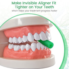 Melonsun masticador en uso con aligner para mejorar el ajuste